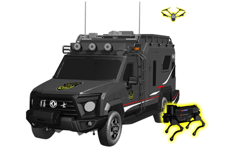 智能前突侦察指控车