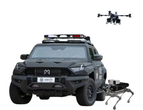 多功能安防巡逻无人车